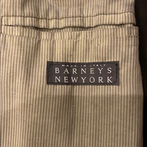 Barneys New York leather jacket black suede men 50 - Picture 9 of 10